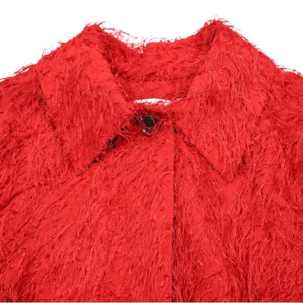 新品 CLANE クラネ 24SS FRINGE SHORT JACKET フリンジショートジャケット 16103-0422 1 RED 定価41,800円 アウター g25078 |  | 04