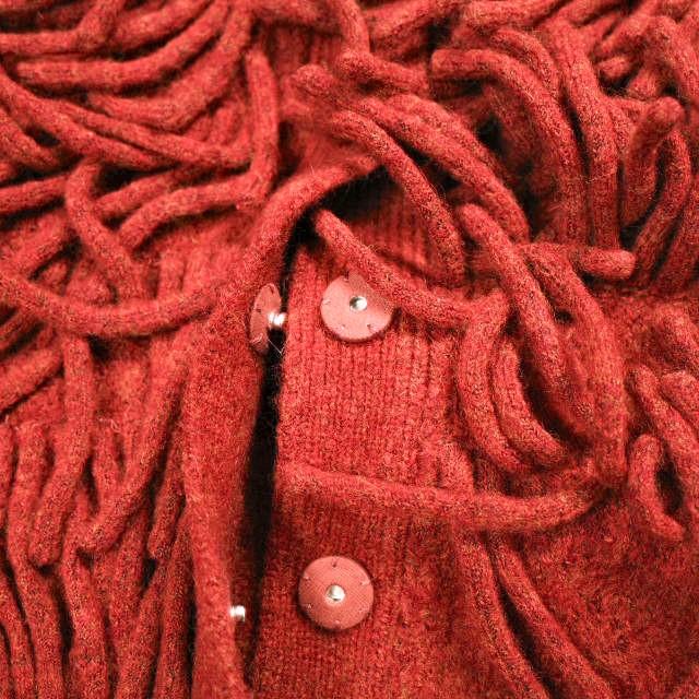 新品 CLANE クラネ 24AW W FACE FRINGE KNIT VEST ダブルフェイスフリンジニットベスト 17106-2082 1 ORANGE セーター 定価28,600円 g25079 |  | 06