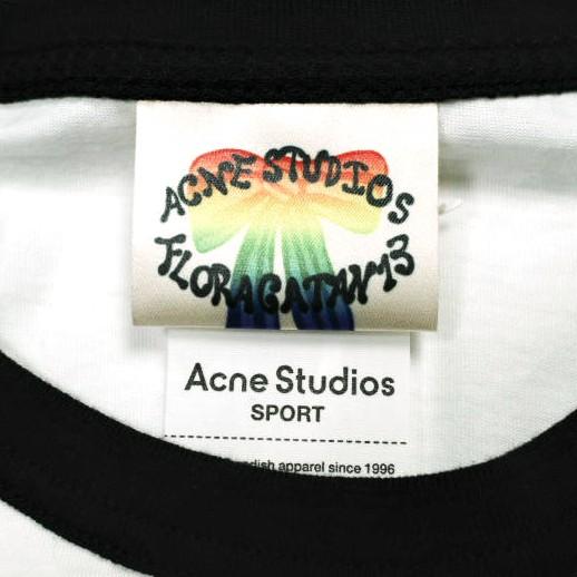 新品 Acne Studios アクネストゥディオズ 25SS ロングスリーブTシャツ レギュラーフィット FN-UX-TSHI000094 L White/Black 定価46,200円 |  | 04