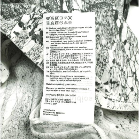 新品 Acne Studios アクネストゥディオズ 25SS PLASTER PRINT T-SHIRT プラスタープリントTシャツ FN-UX-TSHI000078 M 半袖 定価56,100円 |  | 08