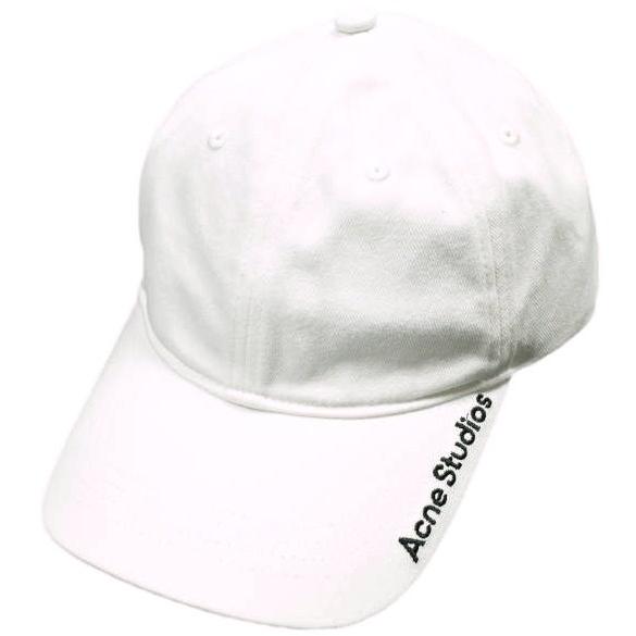 新品 Acne Studios アクネストゥディオズ 24AW ロゴ刺繍 6パネル ベースボールキャップ FN-UX-HATS000281 ONE SIZE(59cm) WHITE 帽子 | 