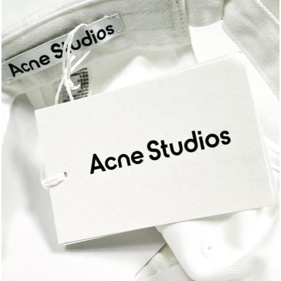 新品 Acne Studios アクネストゥディオズ 24AW ロゴ刺繍 6パネル ベースボールキャップ FN-UX-HATS000281 ONE SIZE(59cm) WHITE 帽子 |  | 02