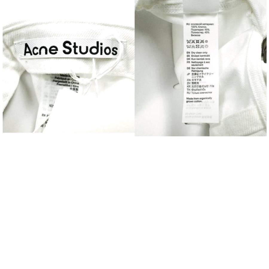 新品 Acne Studios アクネストゥディオズ 24AW ロゴ刺繍 6パネル ベースボールキャップ FN-UX-HATS000281 ONE SIZE(59cm) WHITE 帽子 |  | 09
