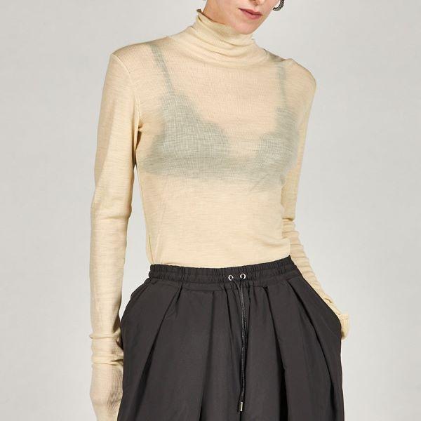 新品 PRANK PROJECT プランクプロジェクト 25AW Pure Merino Wool Turtleneck Top ピュアメリノウールタートルトップ 31252415102 IVORY |  | 02