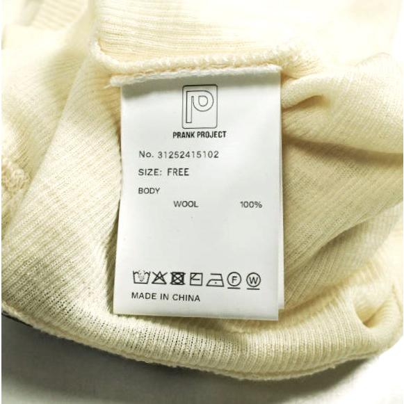 新品 PRANK PROJECT プランクプロジェクト 25AW Pure Merino Wool Turtleneck Top ピュアメリノウールタートルトップ 31252415102 IVORY |  | 08