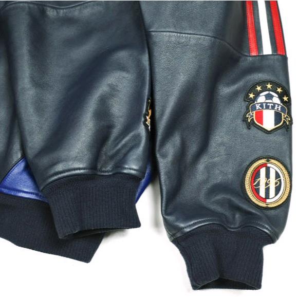 KITH NYC x adidas キス アディダス 25SS 別注 Football Bomber Jacket フットボールボンバージャケット JD7941 XL Legend Ink スタジャン |  | 04