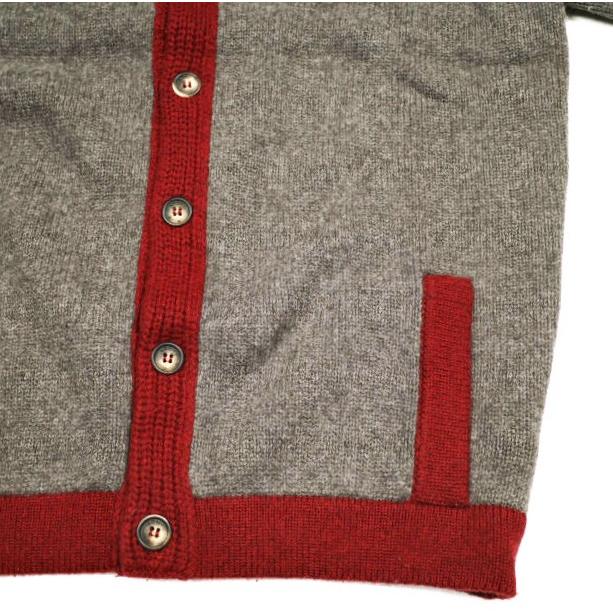 ARNYS PARIS アルニス イタリア製 ウールカシミヤ ショールカラーカーディガン 1113-343-1216 M Brown/Red ニット トップス g25111 |  | 03