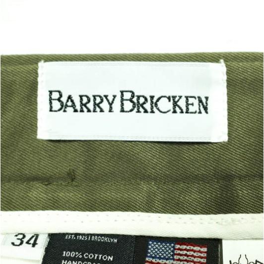 新品 BARRY BRICKEN バリーブリッケン アメリカ製 2プリーツツイルトラウザーズ BB-SK-5-SB 34 OLIVE チノ パンツ ボトムス g25131 |  | 02