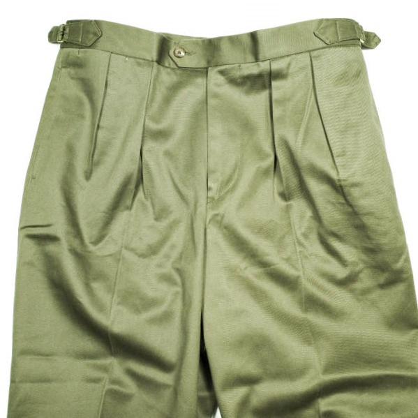 新品 BARRY BRICKEN バリーブリッケン アメリカ製 2プリーツツイルトラウザーズ BB-SK-5-SB 34 OLIVE チノ パンツ ボトムス g25131 |  | 03