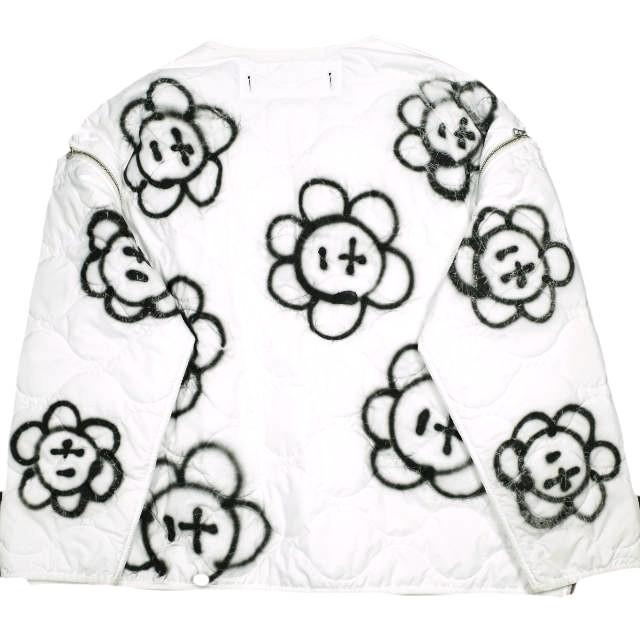 amok アモク 24AW 日本製 GUERNIKA QUILTING BLOUSON ゲルニカ キルティングブルゾン 242031 L WHITE 2WAY ベスト ジャケット アウター |  | 01
