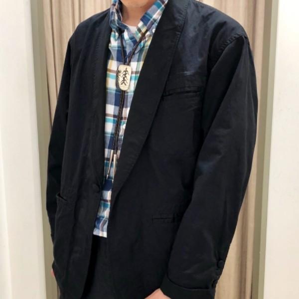 Engineered Garments x BEAMS PLUS エンジニアードガーメンツ 別注 シングルディナージャケット ハイカウントツイル S BLACK 1B SD |  | 02