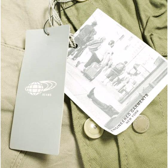 新品 Engineered Garments x BEAMS PLUS エンジニアードガーメンツ 別注 MILSPO VEST ミルスポベスト M Khaki ジレ クレイジーパターン |  | 03