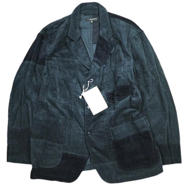 新品 Engineered Garments エンジニアードガーメンツ 19AW Bedford Jacket - 8W Corduroy ベッドフォードジャケット S Navy パッチワーク | 