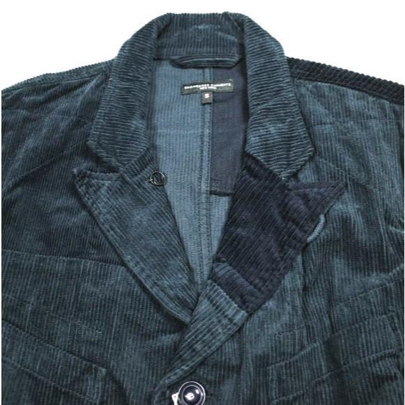 新品 Engineered Garments エンジニアードガーメンツ 19AW Bedford Jacket - 8W Corduroy ベッドフォードジャケット S Navy パッチワーク |  | 03