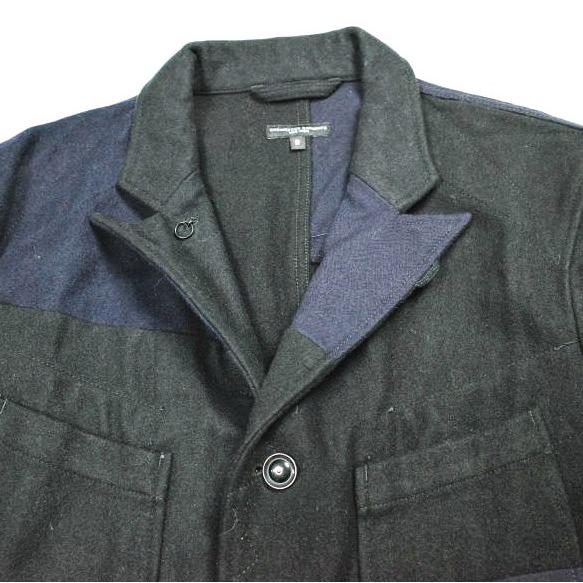 Engineered Garments エンジニアードガーメンツ Bedford Jacket 20oz Melton ベッドフォードジャケット 20オンスメルトン S Black/Navy |  | 02