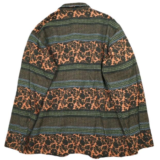 Engineered Garments エンジニアードガーメンツ アメリカ製 Loiter Jacket - Ethnic Floral Jacquard ロイタージャケット S Black/Rust |  | 01