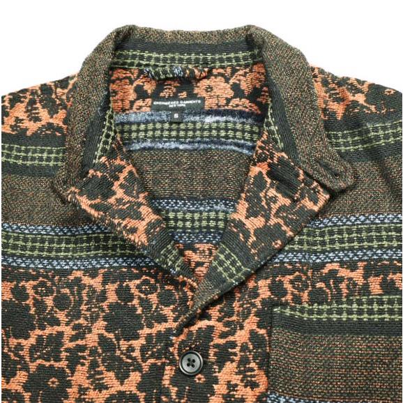Engineered Garments エンジニアードガーメンツ アメリカ製 Loiter Jacket - Ethnic Floral Jacquard ロイタージャケット S Black/Rust |  | 03