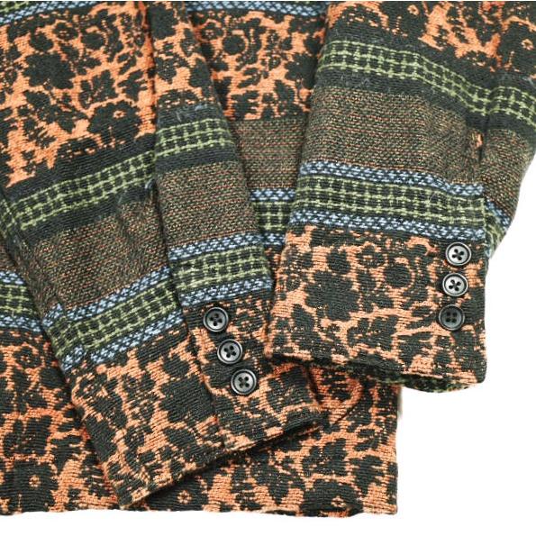 Engineered Garments エンジニアードガーメンツ アメリカ製 Loiter Jacket - Ethnic Floral Jacquard ロイタージャケット S Black/Rust |  | 05