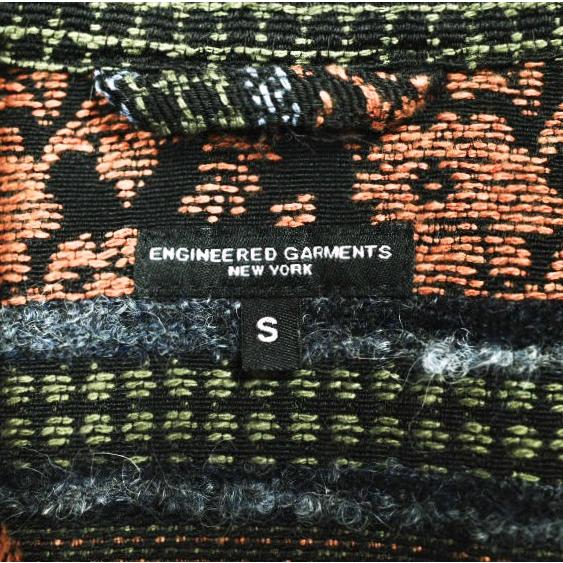 Engineered Garments エンジニアードガーメンツ アメリカ製 Loiter Jacket - Ethnic Floral Jacquard ロイタージャケット S Black/Rust |  | 06