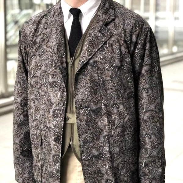 Engineered Garments エンジニアードガーメンツ Loiter Jacket Paisley Print ロイタージャケット ペイズリープリント S Black/Brown |  | 02