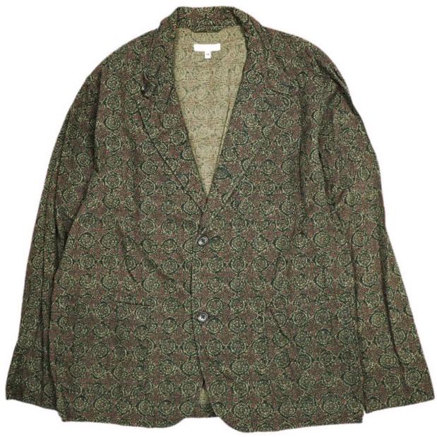 Engineered Garments エンジニアードガーメンツ Loiter Jacket - Java Cloth ロイタージャケット ジャバクロス M Olive Floral テーラード | 