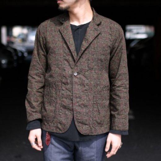 Engineered Garments エンジニアードガーメンツ Loiter Jacket - Java Cloth ロイタージャケット ジャバクロス M Olive Floral テーラード |  | 02