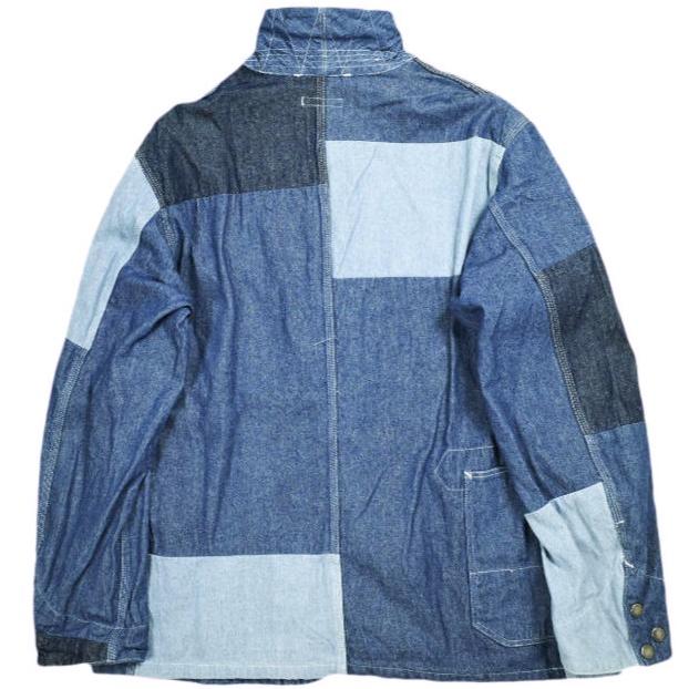 Engineered Garments エンジニアードガーメンツ Logger Jacket - Washed 8oz Denim パッチワークデニム ロガージャケット S MED INDIGO |  | 01