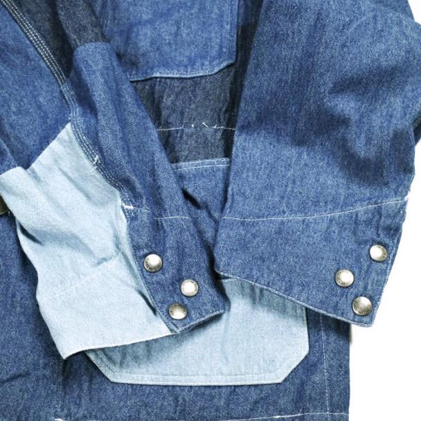 Engineered Garments エンジニアードガーメンツ Logger Jacket - Washed 8oz Denim パッチワークデニム ロガージャケット S MED INDIGO |  | 06