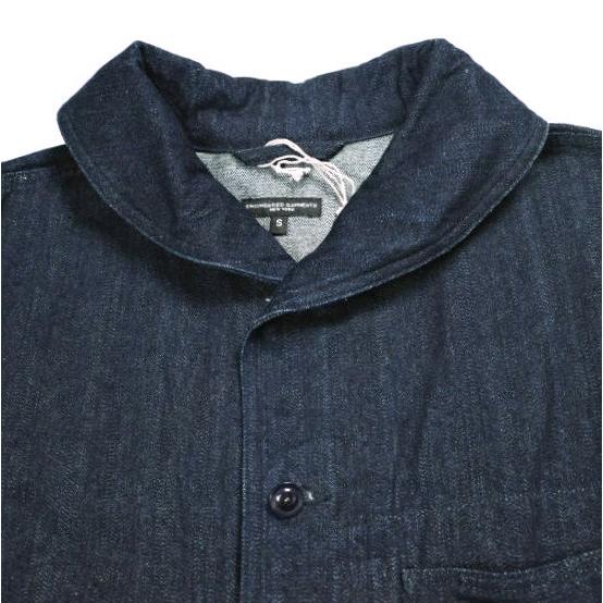 新品 Engineered Garments エンジニアードガーメンツ Shawl Collar Utility Jacket - 12oz Denim デニムショールカラージャケット S Indigo |  | 03