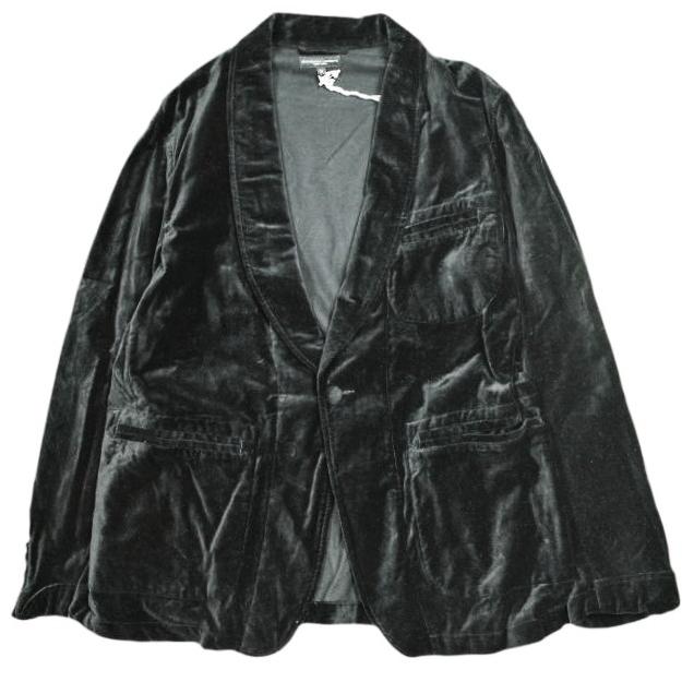 新品 Engineered Garments エンジニアードガーメンツ SD Jacket ? Cotton Velveteen ショールカラー1Bジャケット ベルベット S Black | 