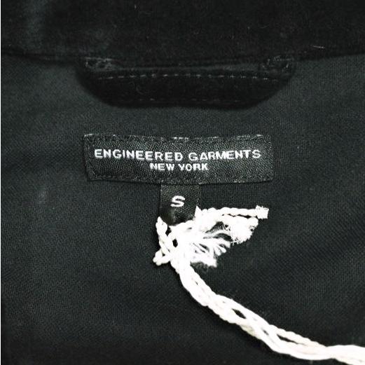 新品 Engineered Garments エンジニアードガーメンツ SD Jacket ? Cotton Velveteen ショールカラー1Bジャケット ベルベット S Black |  | 08