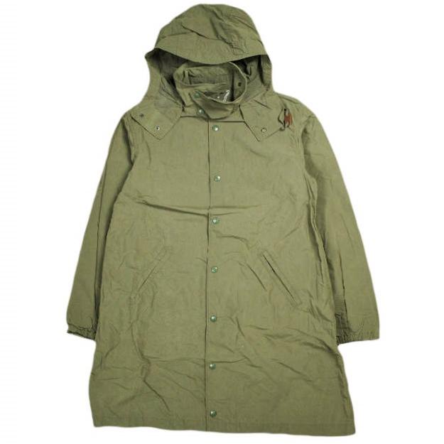 新品 Engineered Garments エンジニアードガーメンツ Hooded Coat 4.5oz Waxed Cotton ワックスコットン フーデッドコート S OLIVE 2WAY | 