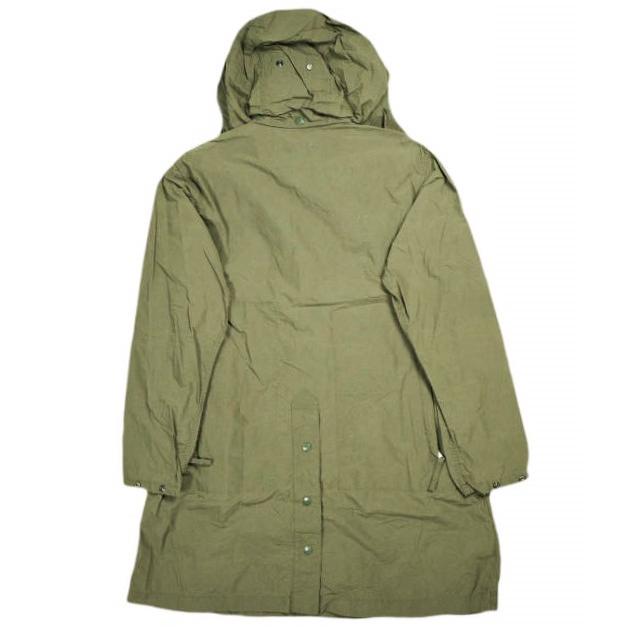 新品 Engineered Garments エンジニアードガーメンツ Hooded Coat 4.5oz Waxed Cotton ワックスコットン フーデッドコート S OLIVE 2WAY |  | 01