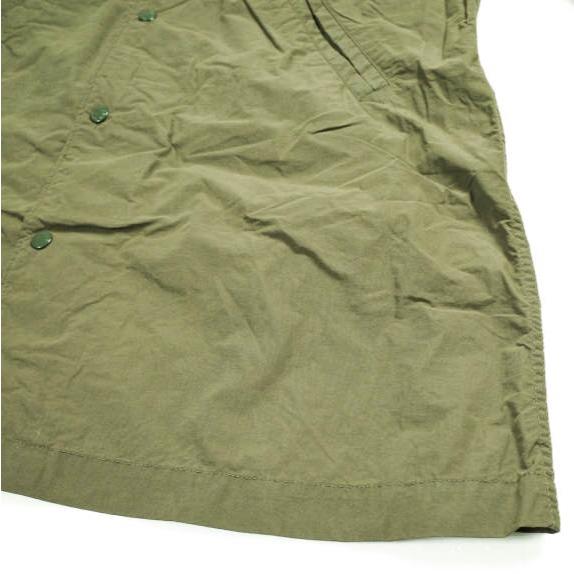 新品 Engineered Garments エンジニアードガーメンツ Hooded Coat 4.5oz Waxed Cotton ワックスコットン フーデッドコート S OLIVE 2WAY |  | 05