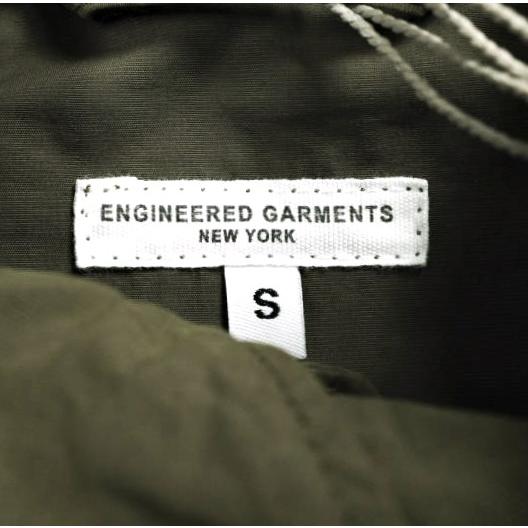 新品 Engineered Garments エンジニアードガーメンツ Hooded Coat 4.5oz Waxed Cotton ワックスコットン フーデッドコート S OLIVE 2WAY |  | 06