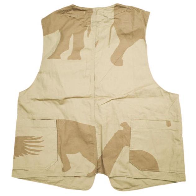 新品 Engineered Garments エンジニアードガーメンツ UPLAND VEST - ANIMAL PRINT COTTON FLAT TWILL アップランドベスト M Khaki カモ |  | 01