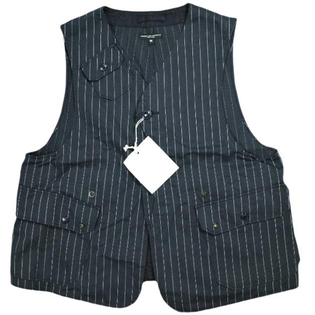 新品 Engineered Garments エンジニアードガーメンツ UPLAND VEST - H.B Gangster St. アップランドベスト M Dk.Navy ジレ ハンティング | 