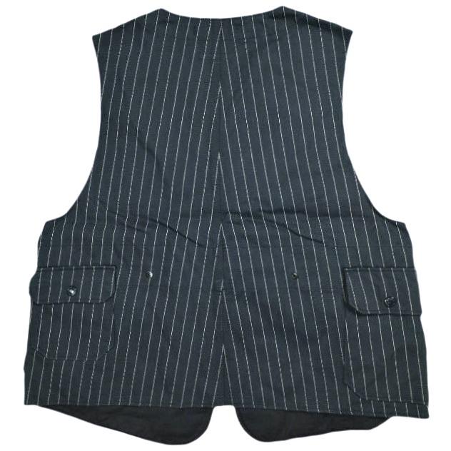 新品 Engineered Garments エンジニアードガーメンツ UPLAND VEST - H.B Gangster St. アップランドベスト M Dk.Navy ジレ ハンティング |  | 01