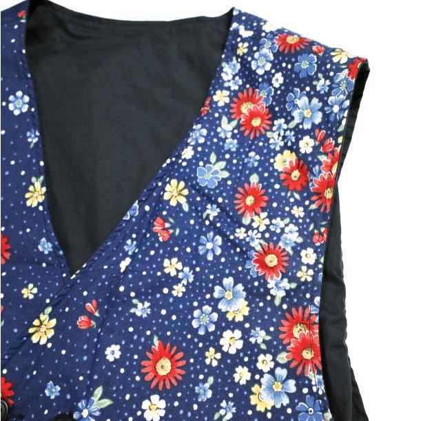 新品 Engineered Garments エンジニアードガーメンツ Reversible vest - High Count Twill リバーシブルベスト M Dk.Navy 花柄 フローラル |  | 05
