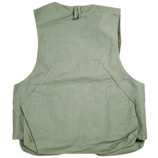 Engineered Garments エンジニアードガーメンツ Game Vest - Double Cloth ゲームベスト ダブルクロス M Olive ジレ ハンティング コットン |  | 01