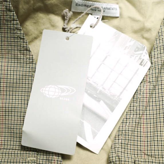 新品 Engineered Garments エンジニアードガーメンツ Game Vest - Nyco Mini Tattersall ゲームベスト ミニタッタ―ソールチェック M Khaki |  | 03