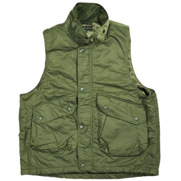 Engineered Garments エンジニアードガーメンツ Field Vest - Flight Satin Nylon フィールドベスト フライトサテンナイロン S Olive ジレ | 