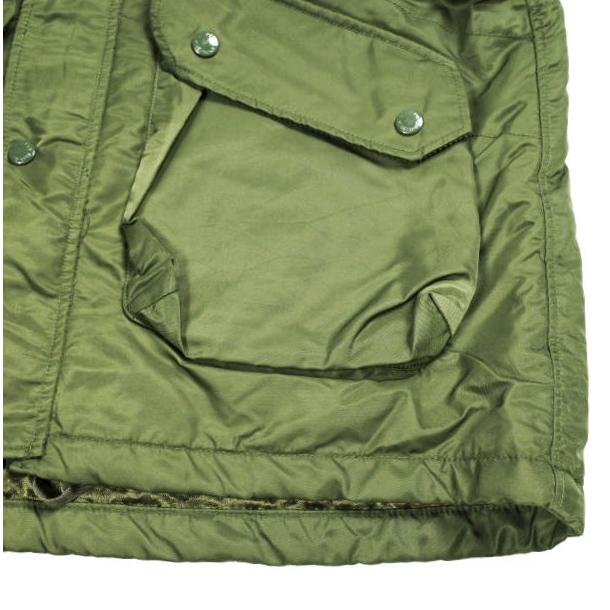 Engineered Garments エンジニアードガーメンツ Field Vest - Flight Satin Nylon フィールドベスト フライトサテンナイロン S Olive ジレ |  | 05