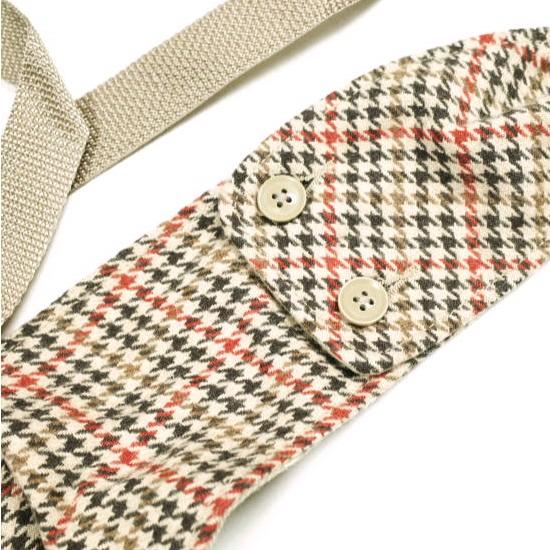 Engineered Garments エンジニアードガーメンツ Shoulder Vest Big Gunclub Check ショルダーベスト ビッグガンクラブチェック Tan/Orange |  | 03