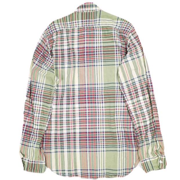 Engineered Garments エンジニアードガーメンツ Work Shirt - Cotton Madras Plaid マドラスチェックワークシャツ S Khaki/Navy/Red |  | 01