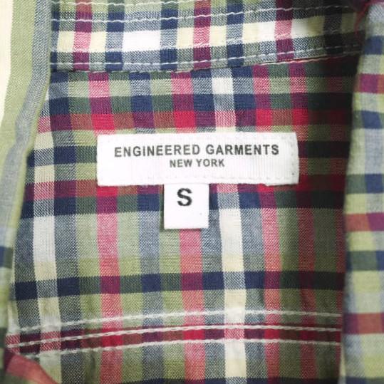 Engineered Garments エンジニアードガーメンツ Work Shirt - Cotton Madras Plaid マドラスチェックワークシャツ S Khaki/Navy/Red |  | 02