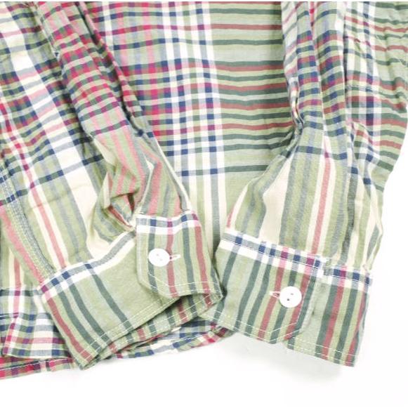Engineered Garments エンジニアードガーメンツ Work Shirt - Cotton Madras Plaid マドラスチェックワークシャツ S Khaki/Navy/Red |  | 04