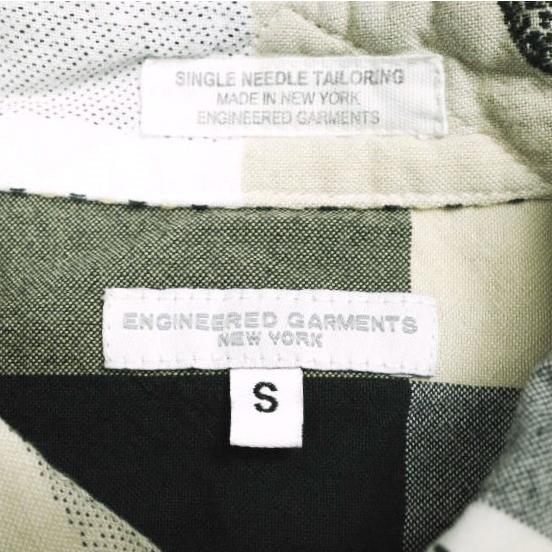 新品 Engineered Garments エンジニアードガーメンツ Combo Short Collar Shirt - Cotton Giraffe Jacquard コンボショートカラーシャツ S |  | 07