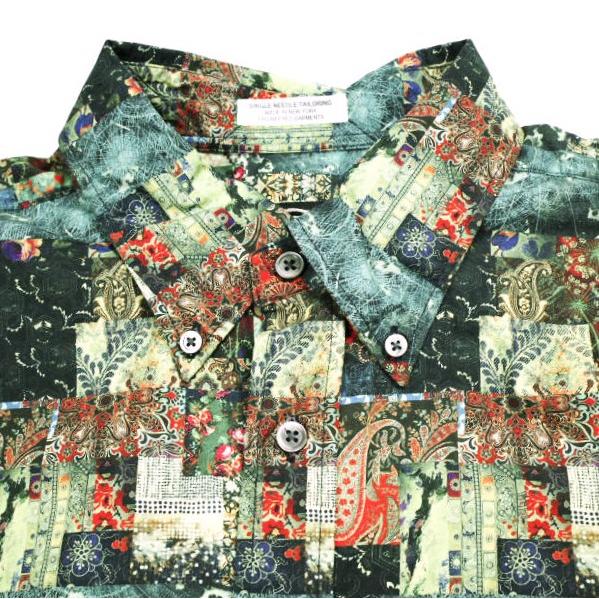 新品 Engineered Garments エンジニアードガーメンツ 19 Century BD Shirt - Patchwork Print パッチワークBDシャツ S Multi Color 19th |  | 04