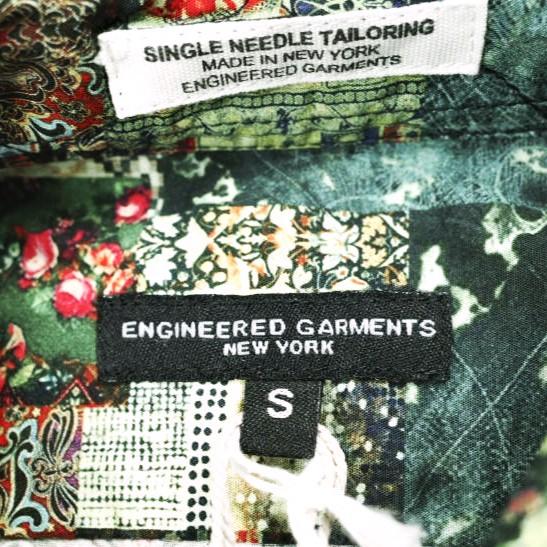 新品 Engineered Garments エンジニアードガーメンツ 19 Century BD Shirt - Patchwork Print パッチワークBDシャツ S Multi Color 19th |  | 07